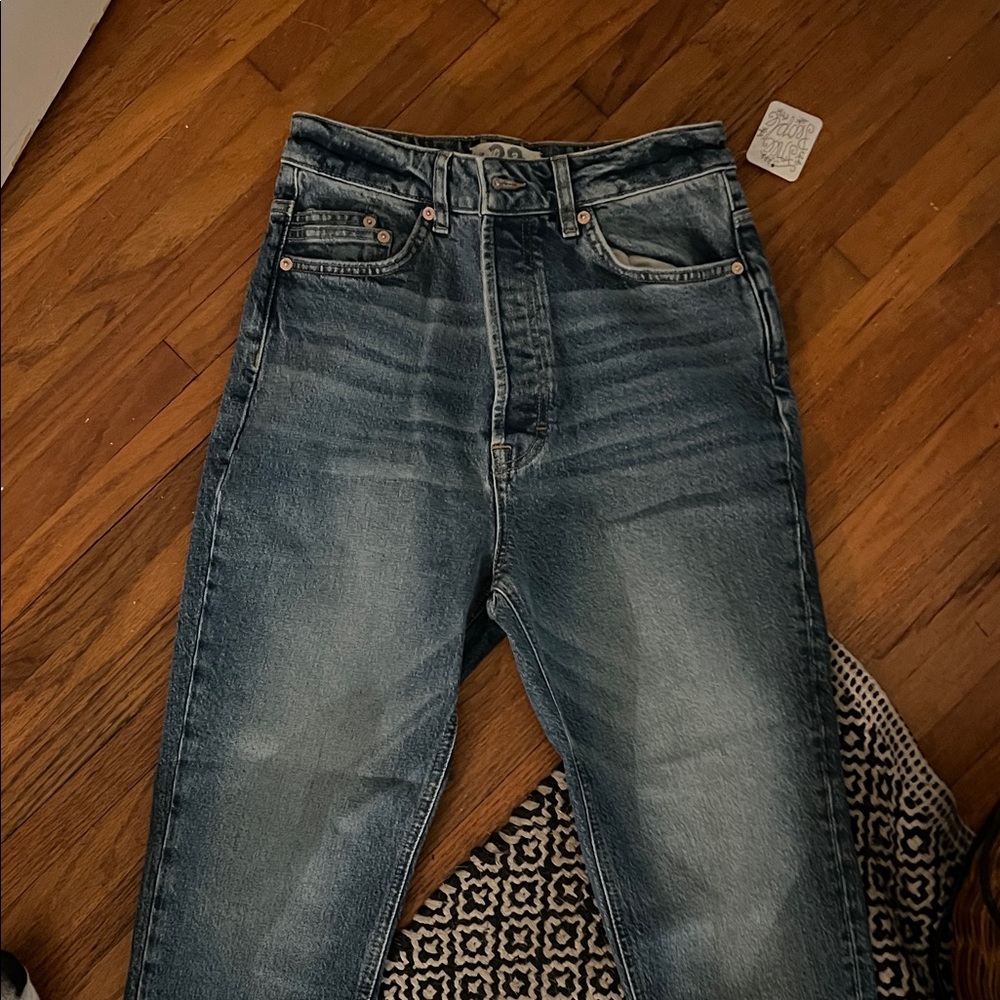 We The Free High Rise Blue Jeans
